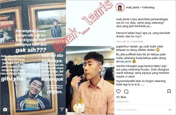 Foto Lawas Beredar, Netter Kaget Lihat Perubahan Wajah Roy Kiyoshi
