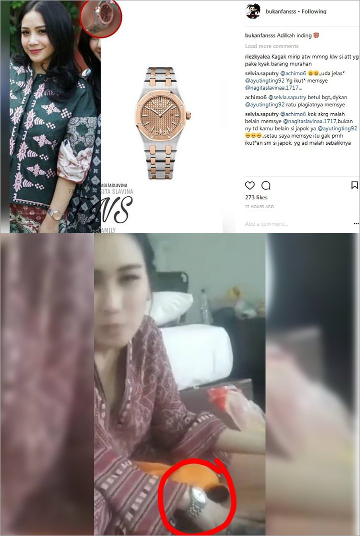 Jam Ayu Ting Ting dan Nagita