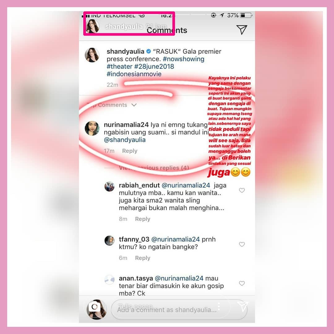 Shandy Aulia Dibully Haters Lagi