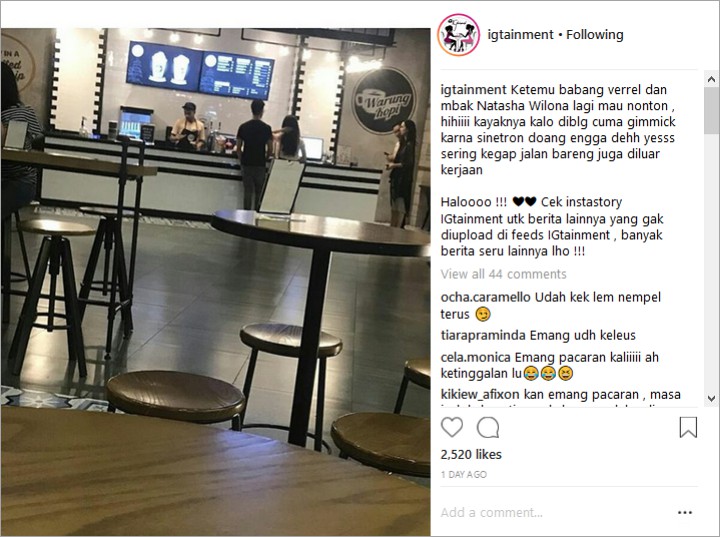 Hubungan verrell dan Wilona Dibilang Gimmcik
