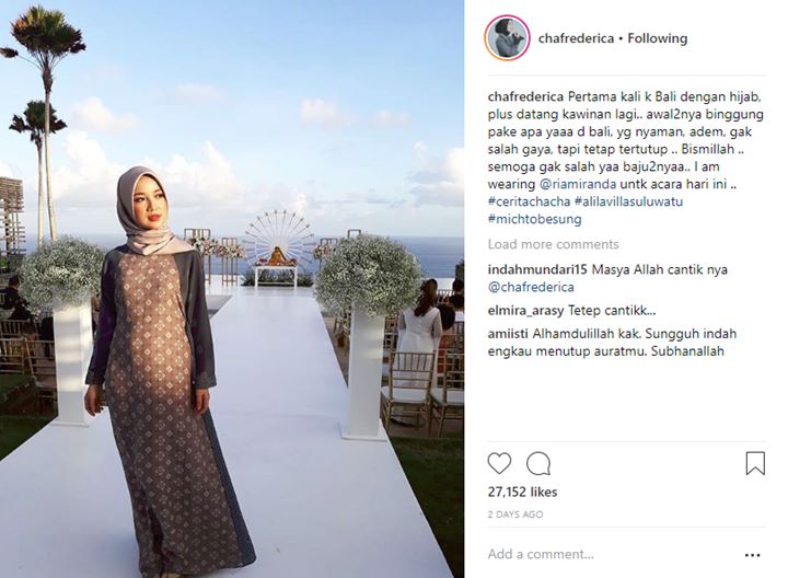 Chacha Frederica Kondangan Di Bali