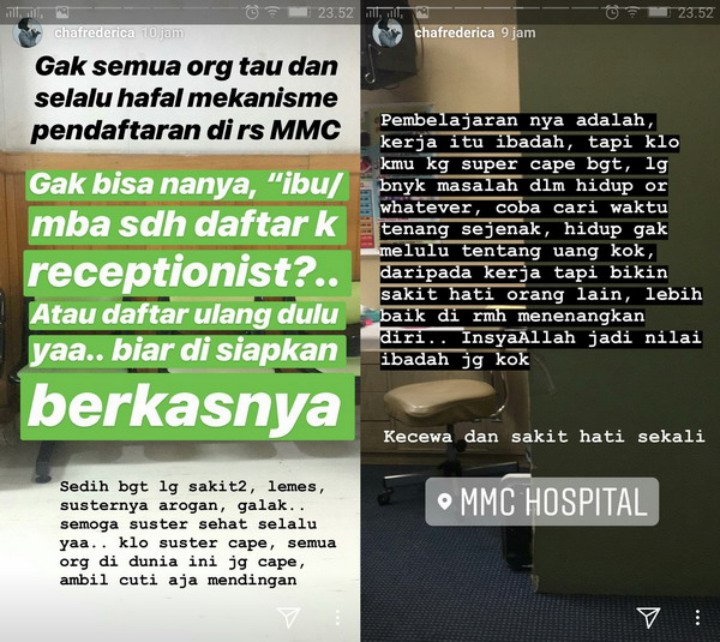 Chacha Frederica Curhat
