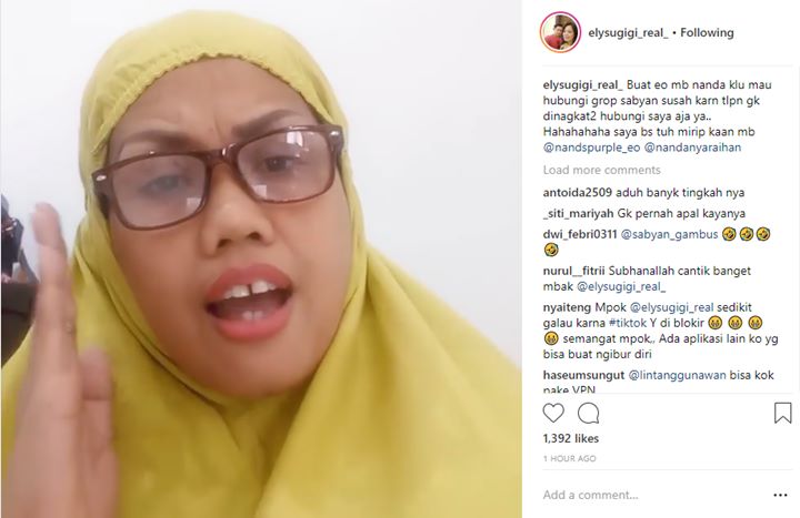 Unggah Video Lipsync, Ely Sugigi Mengaku Bisa Mirip Nissa Sabyan