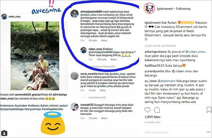 Ruben Onsu Bantu Pembangunan Masjid