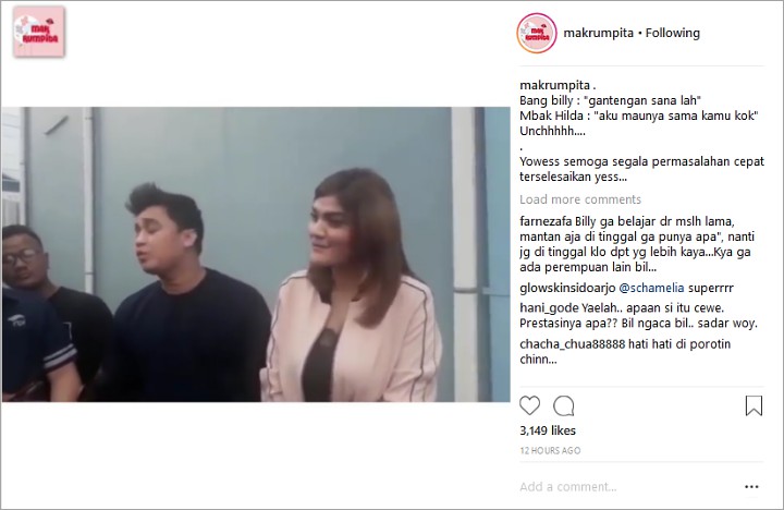 Billy Syahputra Akui Kalah Ganteng dari Kriss Hatta, Reaksi Hilda Vitria Berujung Cibiran