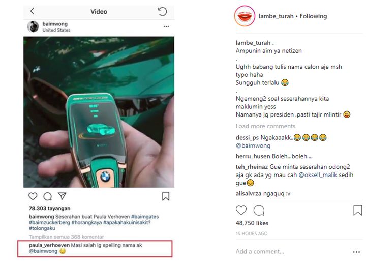 Baim Wong Diprotes Paula Verhoeven