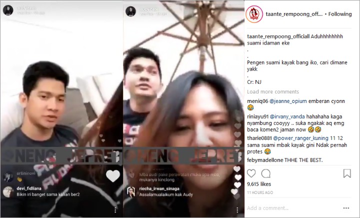 Iko Uwais dan Audy Item Siaran Live