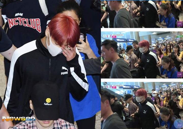 Berani Pegang Lengan Jungkook di Bandara, \'Fans\' Ini Bikin Army Geram