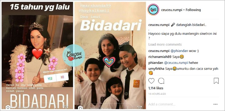 Marini Zumarnis Nostalgia Foto Lawas, Wajah Lucu Dhea Imut Bikin Salah Fokus