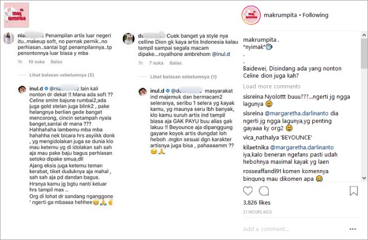 Dandanan Saat Nonton Celine Dion Diejek Lebay, Reaksi Inul Tuai Pro Kontra Netter