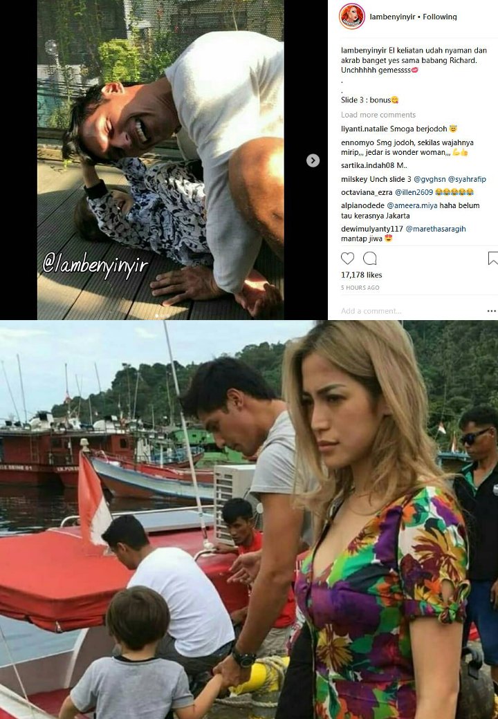 Richard Kyle Akrab dengan Putra Jessica Iskandar