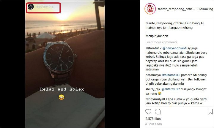 Al Ghazali Pamer Jam Tangan Mahal