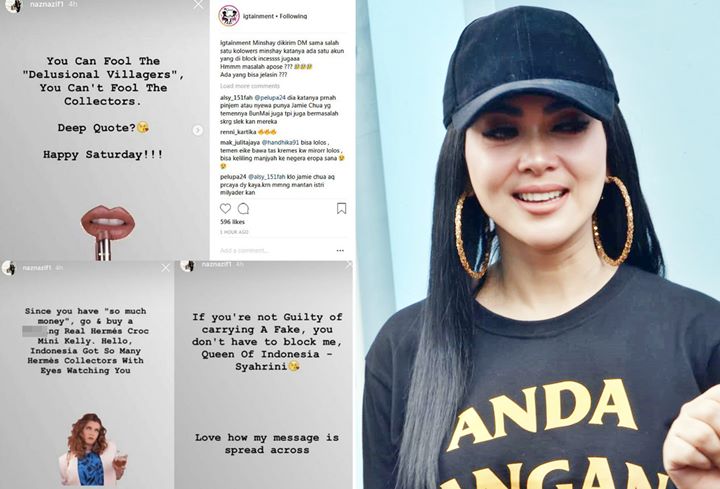 Syahrini Blokir Akun Penjual Tas Mewah