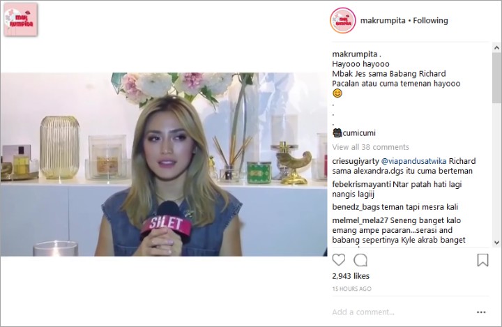 Benarkan Kondangan Bareng, Jessica Iskandar Tegaskan Cuma Teman dengan Richard Kyle