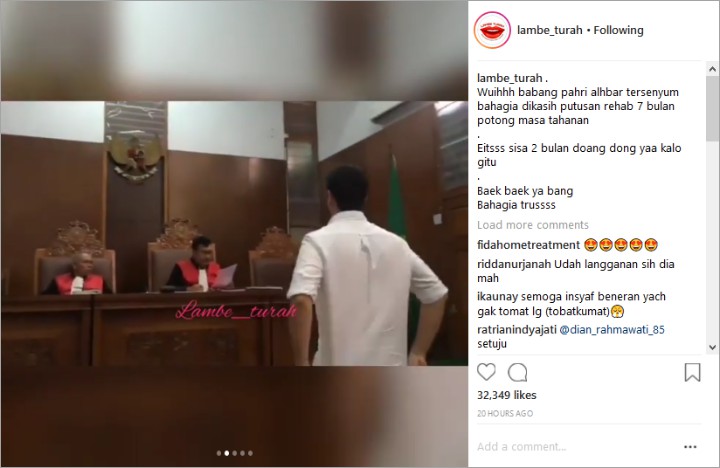 Dua Kali Tersandung Narkoba, Netter Kecewa Fachri Albar Divonis 7 Bulan Rehabilitasi