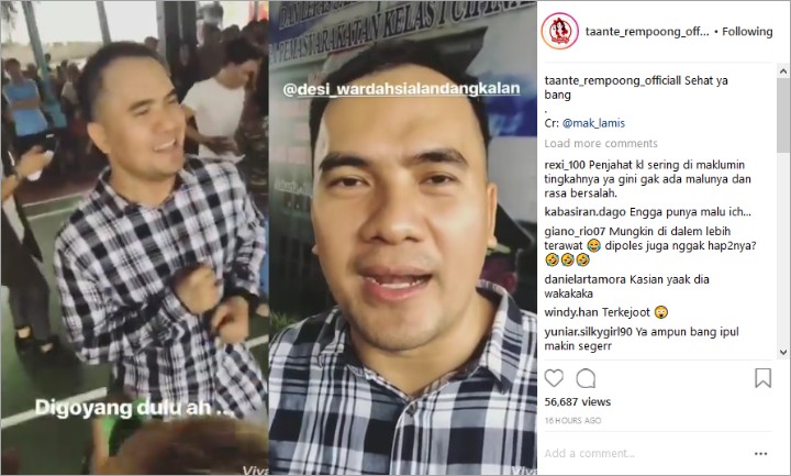 Beredar Video Terbaru di Penjara, Wajah Mulus Saiful Jamil Jadi Sorotan