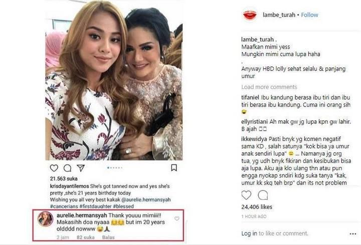 Krisdayanti Salah Sebut Usia Aurel