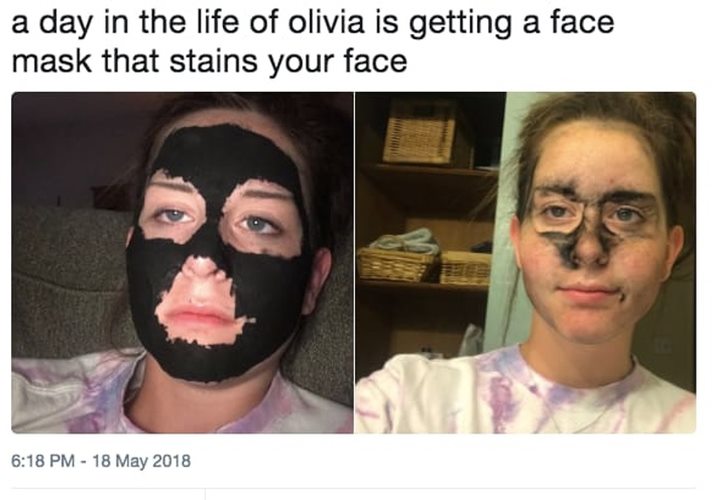 6. Beberapa Masker Wajah Sepertinya Dibuat untuk Tidak Bisa Hilang
