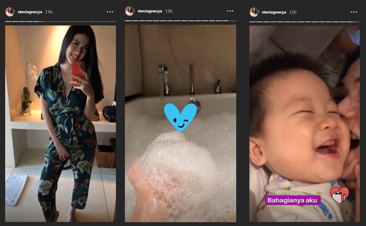 Foto Stevianne Agnecya dan Anak