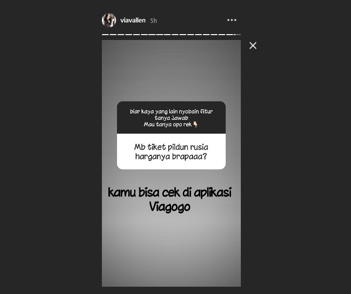 Via Vallen Jawab Harga Tiket Piala Dunia