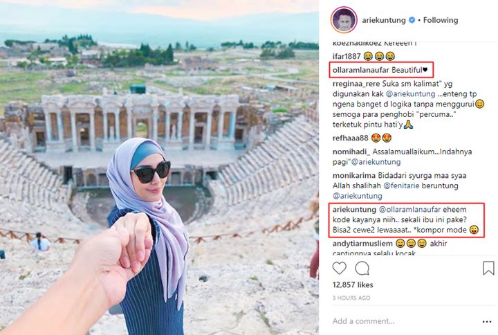 Komentar Olla Ramlan tentang Unggahan Arie Untung