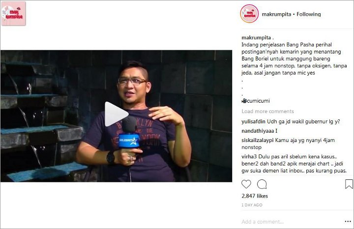 Maksud Pasha Ungu Tantang Ariel NOAH