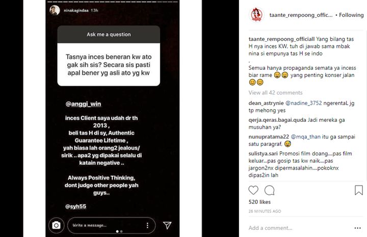 Syahrini Dipastikan Pakai Tas Branded Asli