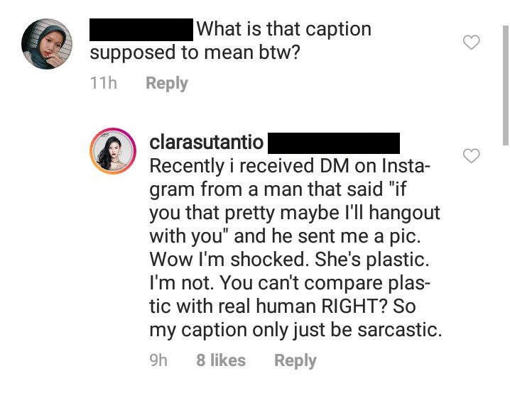 Clara Tan Ungkap Pesan Nakal
