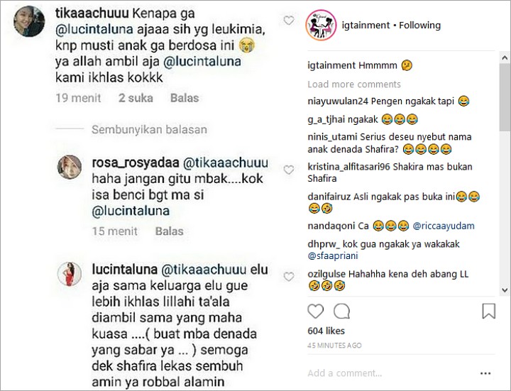 Prihatin Kondisi Putri Denada, Haters Malah Doakan Lucinta Luna yang Kena Leukimia