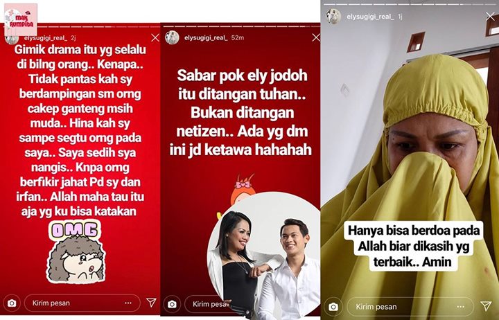 Ely Sugigi Salat Sampai Nangis