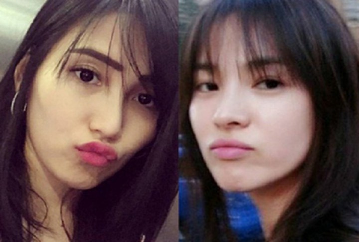 1. Ayu Ting Ting vs Song Hye Kyo 