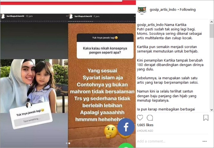 Sudah Hijrah dan Berhijab, Kartika Putri Beber Konser Pernikahan Impiannya
