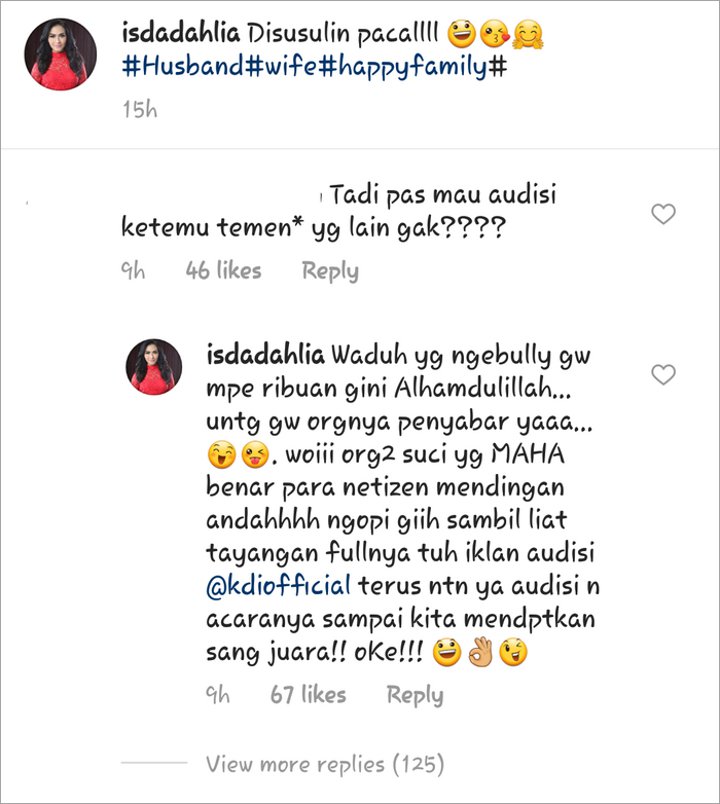 Komentar Iis Dahlia