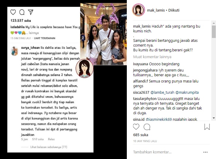 Dosa Iis Dahlia Dibongkar Warganet