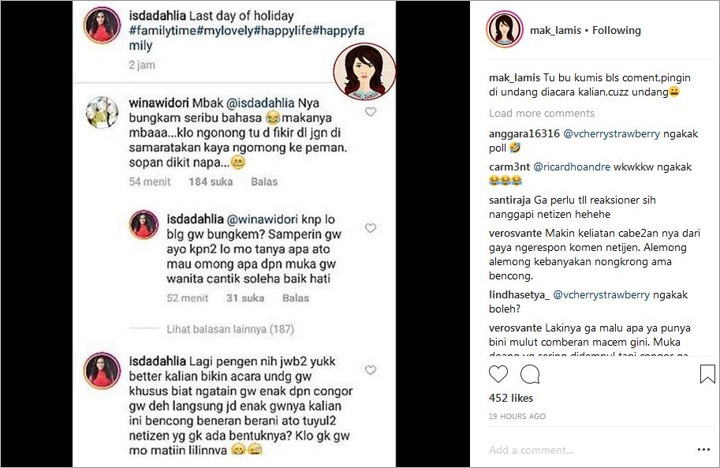 Iis Dahlia Balas Haters