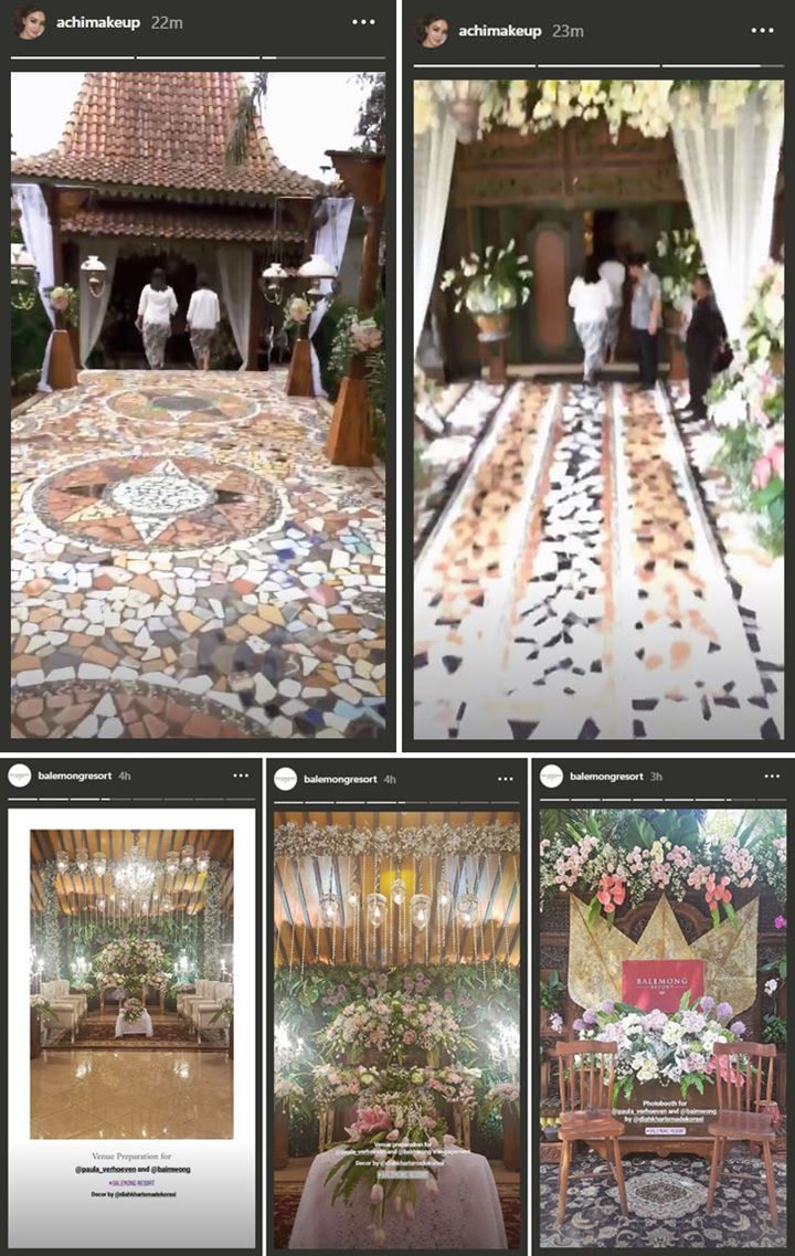 Elegan Dipenuhi Bunga-Bunga, Begini Suasana Lokasi Lamaran Baim Wong di Semarang
