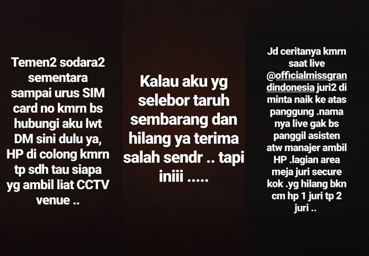 Ponsel Wulan Guritno Dicuri