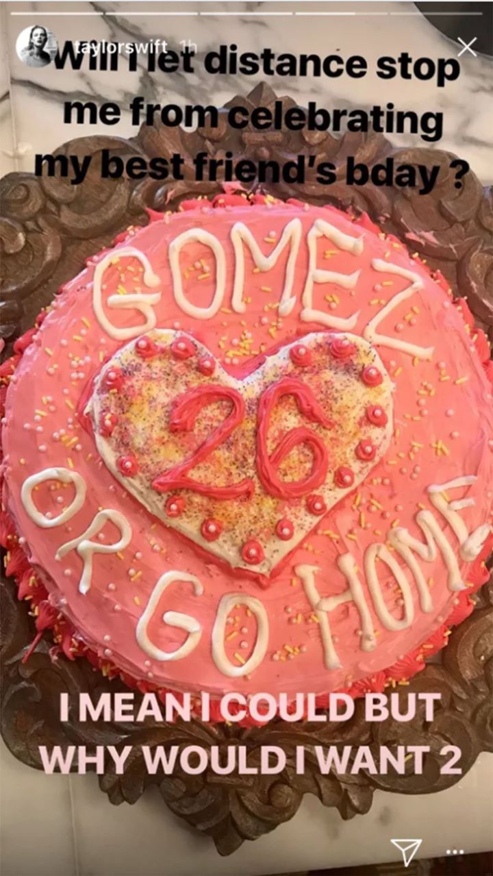 kue ulang tahun Selena dari Taylor