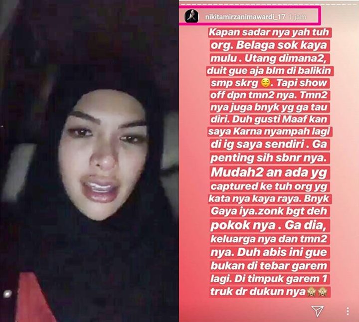 Nikita Mirzani Sindir Soal Hutang, Takut Kena Penyakit 