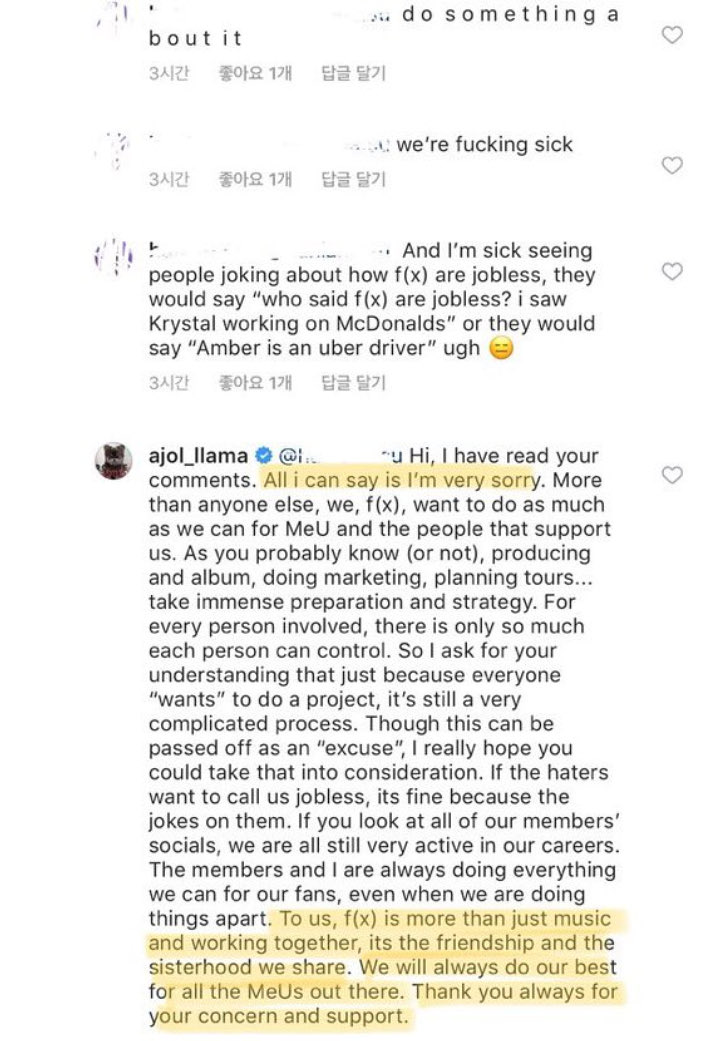 Fans Tak Terima f(x) Dibilang Pengangguran, Amber Beri 