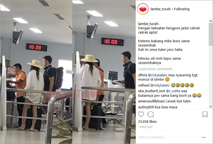 Mike Lewis Kepergok Jalan Bareng Cewek