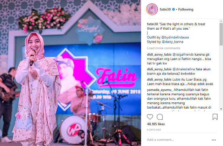 Balasan Fatin Shidqia ke Iis Dahlia