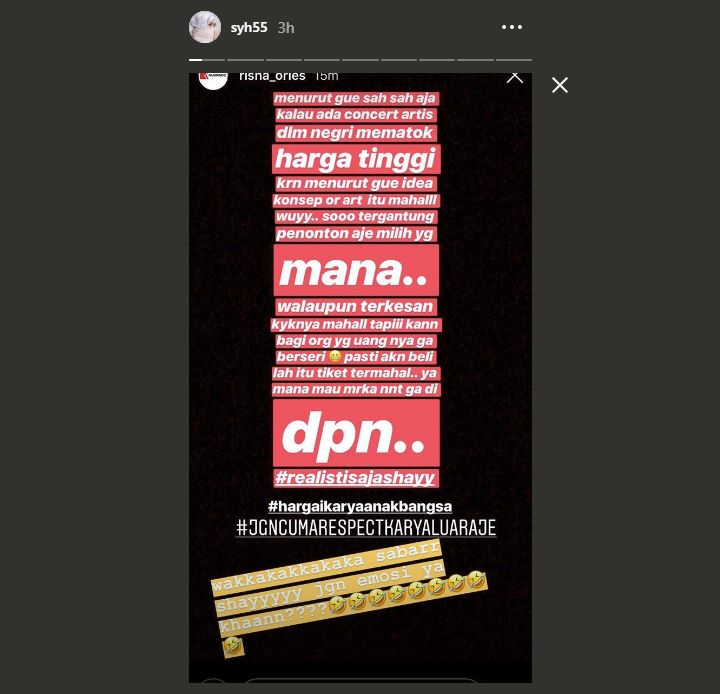 Pembelaan Adik Syahrini