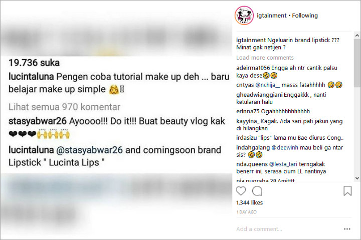 Lucinta Luna Bakal Bikin Brand Lipstik Sendiri, Netter Ngaku Ogah Beli
