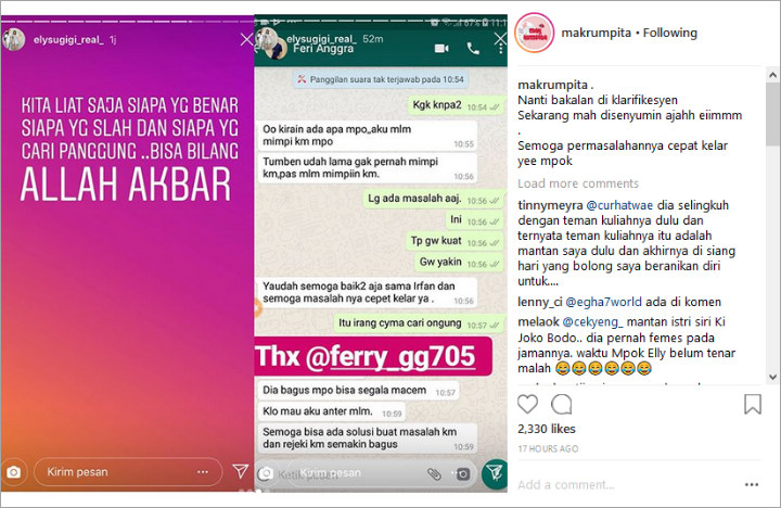 Dituding Lakukan Penipuan Hingga Disomasi, Ely Sugigi Dapat Dukungan dari Mantan Suami