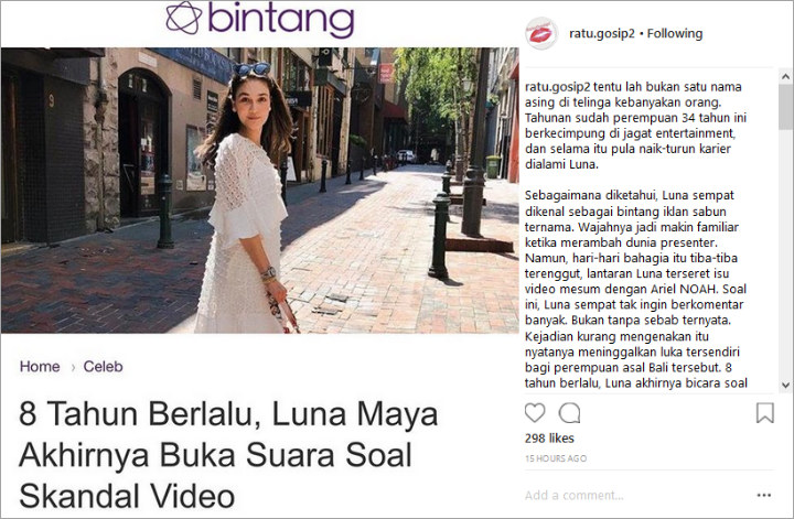 Akhirnya Berani Buka Suara, Luna Maya Ungkap Perasaannya Usai Skandal Video Mesum