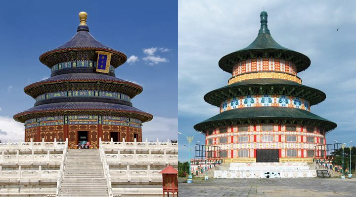 Temple of Heaven di Tiongkok dan Temple of Heaven Kenjeran di Surabaya