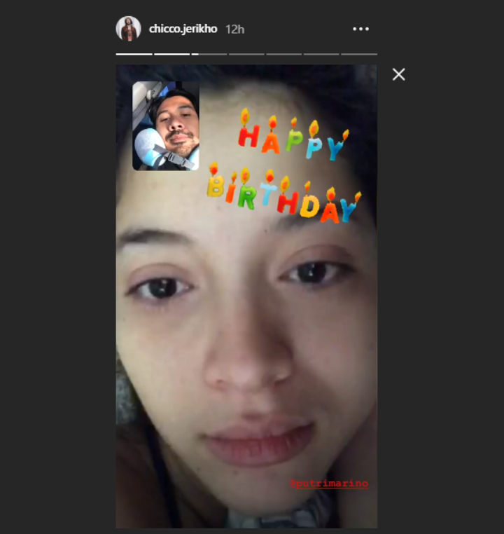 Chico Jericho Video Call dengan Putri Marino
