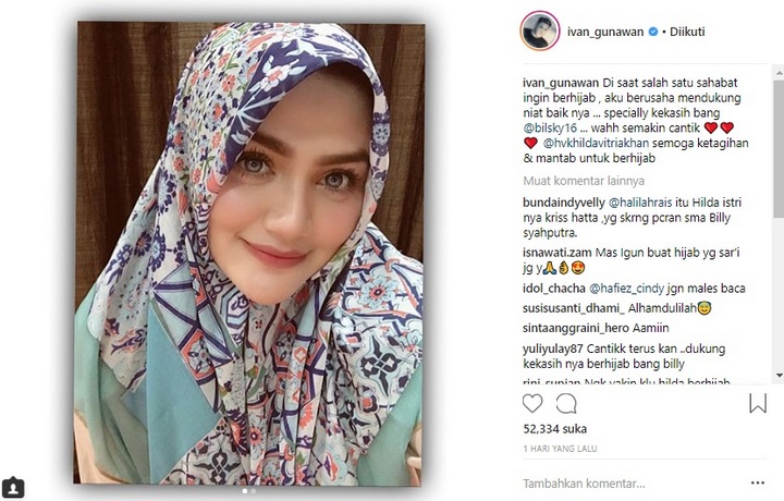 Ivan Gunawan Sanjung Hilda Vitria