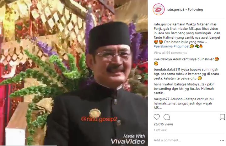 Ekspresi Bambang Trihatmodjo